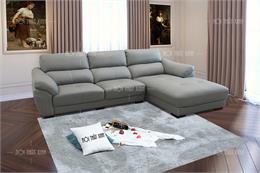 15 mẫu sofa màu ghi xám tinh tế, thanh lịch làm từ chất liệu da