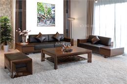 Có nên mua bàn ghế sofa gỗ phòng khách chung cư không?