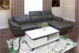 Hot trend chọn ghế sofa góc màu xám đen cho không gian