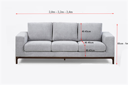 Kích thước ghế sofa 3 chỗ và các bước chọn kích thước sofa phù hợp