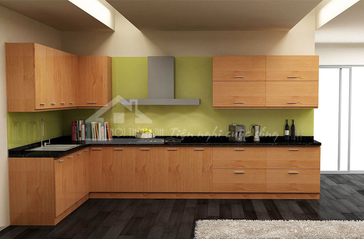 Không gian phòng bếp sang trọng với tủ kệ bếp đẹp