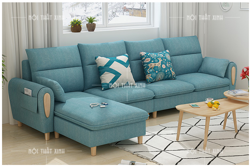 Ghế sofa nỉ văng phòng khách nhỏ FB20153 | Nội thất FurniBuy
