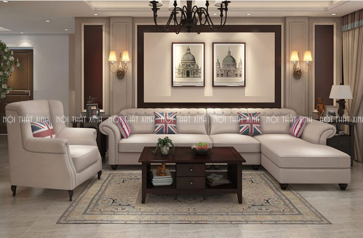 Thiết kế sofa tân cổ điển đang trở thành một trong những xu hướng nổi bật của năm