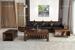 Sofa gỗ cao cấp hiện đại GO10