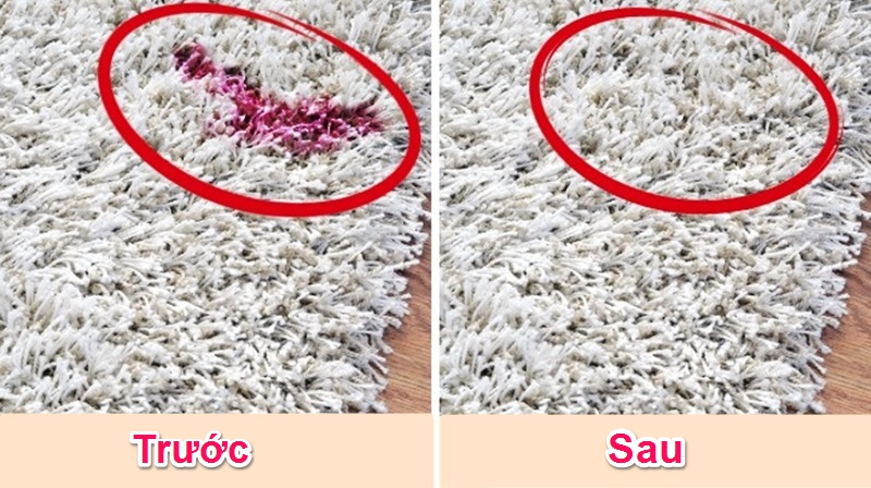 cách làm sạch thảm không cần máy hút bụi