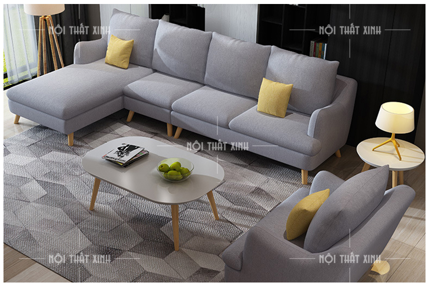 Sofa vải phòng khách đẹp NTX1851