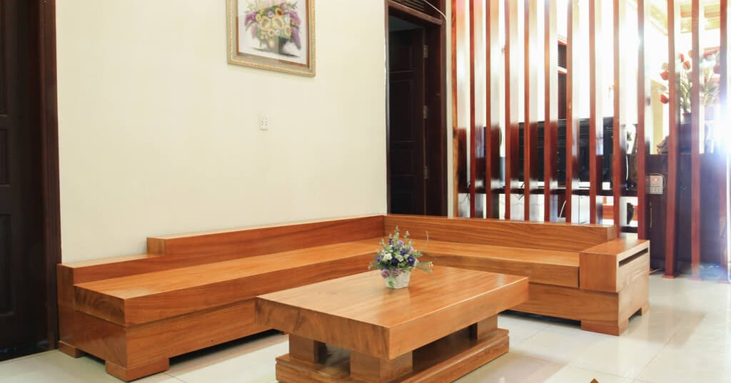 kích thước sofa gỗ nguyên khối